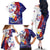 Philippines Sun Plumeria Floral Family Matching Off The Shoulder Long Sleeve Dress and Hawaiian Shirt Unique Stylized