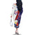 Philippines Sun Plumeria Floral Family Matching Off The Shoulder Long Sleeve Dress and Hawaiian Shirt Unique Stylized