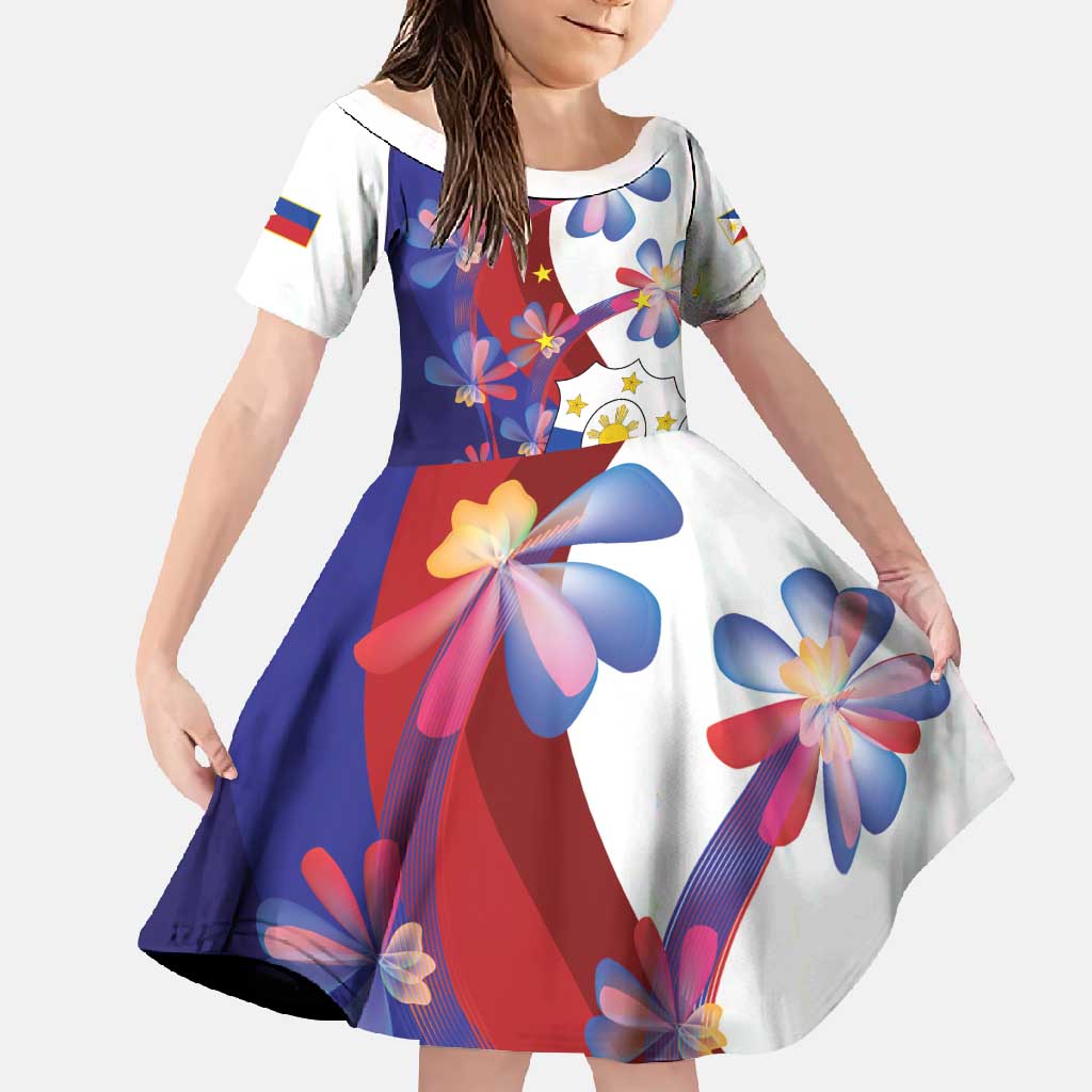 Philippines Sun Plumeria Floral Family Matching Off Shoulder Maxi Dress and Hawaiian Shirt Unique Stylized
