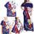 Philippines Sun Plumeria Floral Family Matching Off Shoulder Maxi Dress and Hawaiian Shirt Unique Stylized
