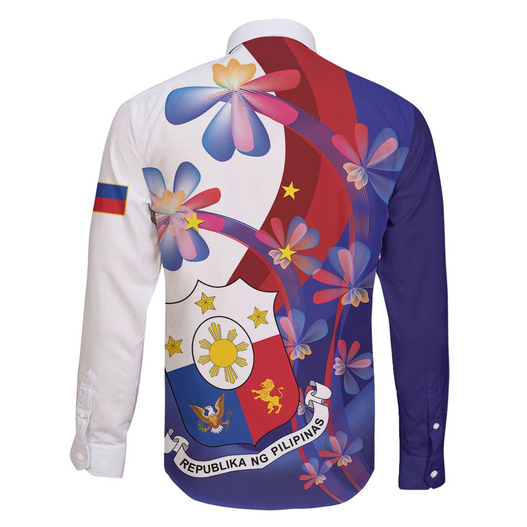 Philippines Sun Plumeria Floral Family Matching Off Shoulder Maxi Dress and Hawaiian Shirt Unique Stylized
