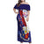Philippines Sun Plumeria Floral Family Matching Off Shoulder Maxi Dress and Hawaiian Shirt Unique Stylized