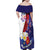 Philippines Sun Plumeria Floral Family Matching Off Shoulder Maxi Dress and Hawaiian Shirt Unique Stylized