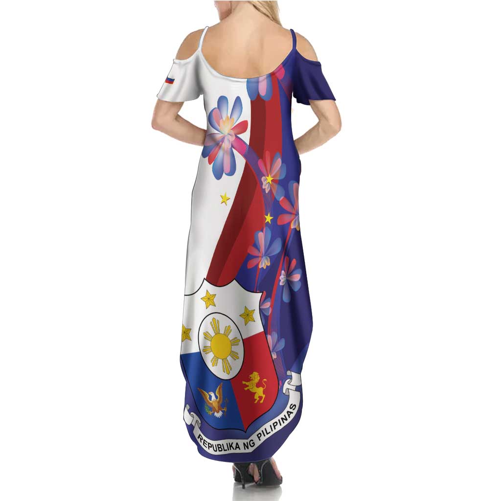 Philippines Sun Plumeria Floral Family Matching Summer Maxi Dress and Hawaiian Shirt Unique Stylized