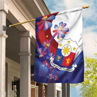 Philippines Sun Plumeria Floral Garden Flag Unique Stylized