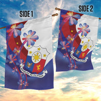 Philippines Sun Plumeria Floral Garden Flag Unique Stylized