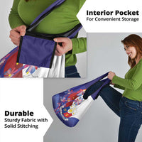 Philippines Sun Plumeria Floral Grocery Bag Unique Stylized