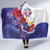 Philippines Sun Plumeria Floral Hooded Blanket Unique Stylized