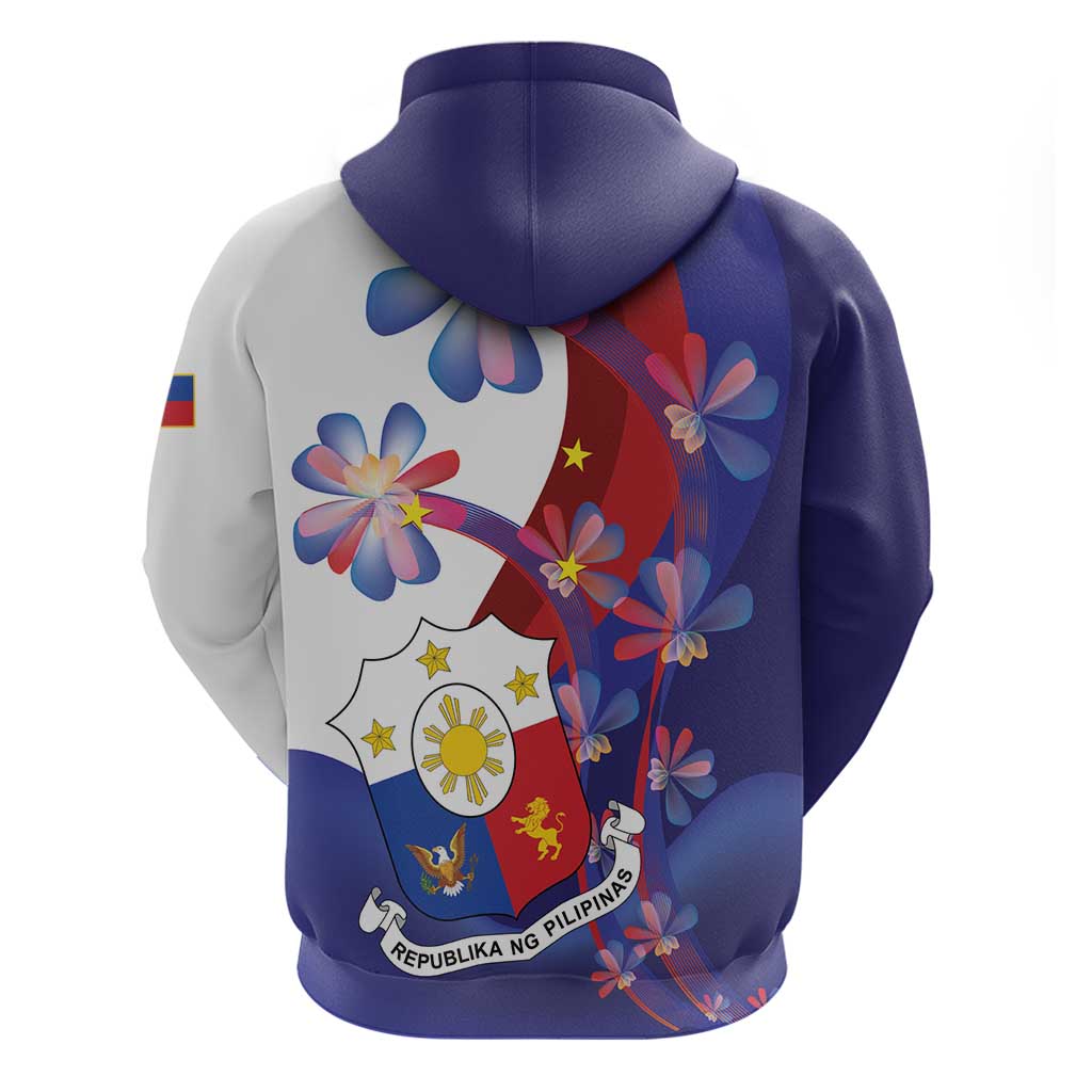 Philippines Sun Plumeria Floral Hoodie Unique Stylized