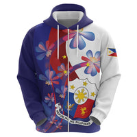 Philippines Sun Plumeria Floral Hoodie Unique Stylized