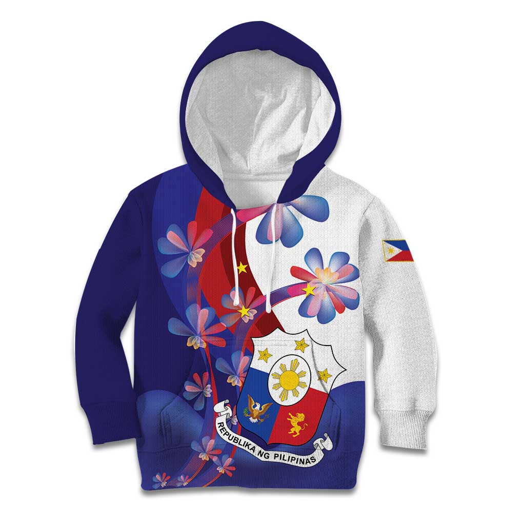 Philippines Sun Plumeria Floral Kid Hoodie Unique Stylized