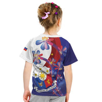 Philippines Sun Plumeria Floral Kid T Shirt Unique Stylized