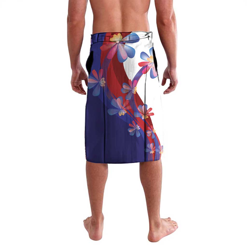 Philippines Sun Plumeria Floral Lavalava Unique Stylized