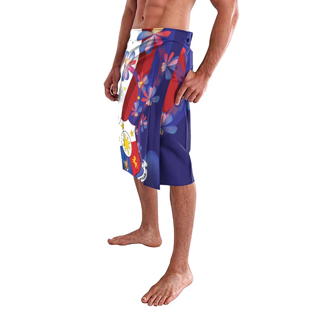 Philippines Sun Plumeria Floral Lavalava Unique Stylized