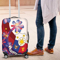 Philippines Sun Plumeria Floral Luggage Cover Unique Stylized
