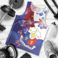 Philippines Sun Plumeria Floral Men Tank Top Unique Stylized