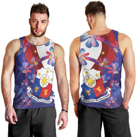 Philippines Sun Plumeria Floral Men Tank Top Unique Stylized