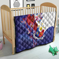 Philippines Sun Plumeria Floral Quilt Unique Stylized