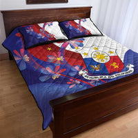 Philippines Sun Plumeria Floral Quilt Bed Set Unique Stylized