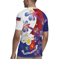 Philippines Sun Plumeria Floral Rugby Jersey Unique Stylized