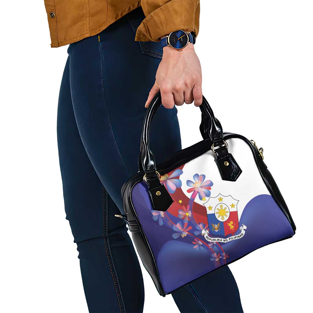 Philippines Sun Plumeria Floral Shoulder Handbag Unique Stylized