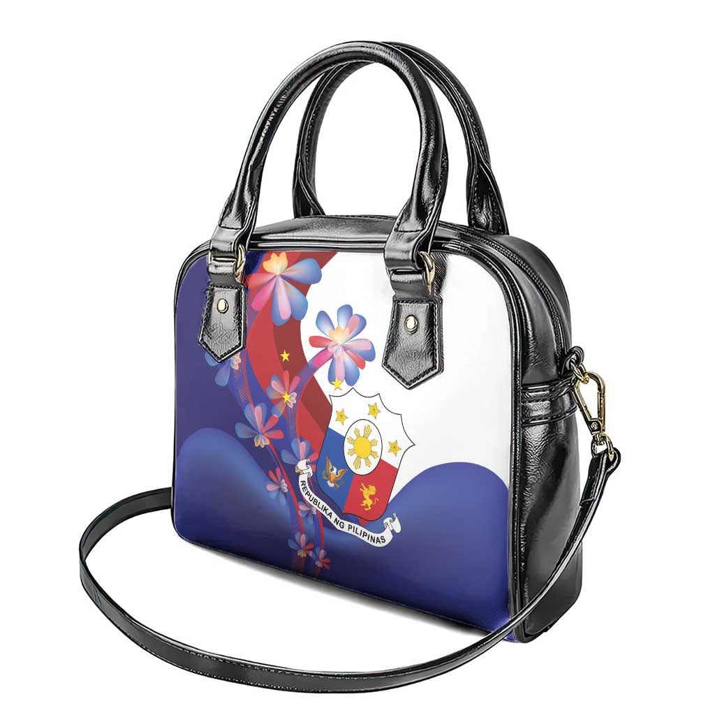 Philippines Sun Plumeria Floral Shoulder Handbag Unique Stylized