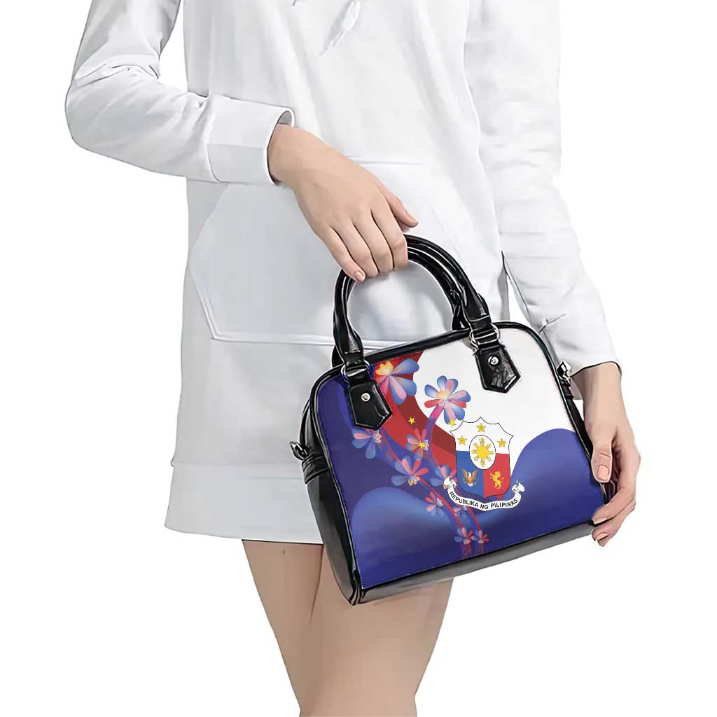 Philippines Sun Plumeria Floral Shoulder Handbag Unique Stylized