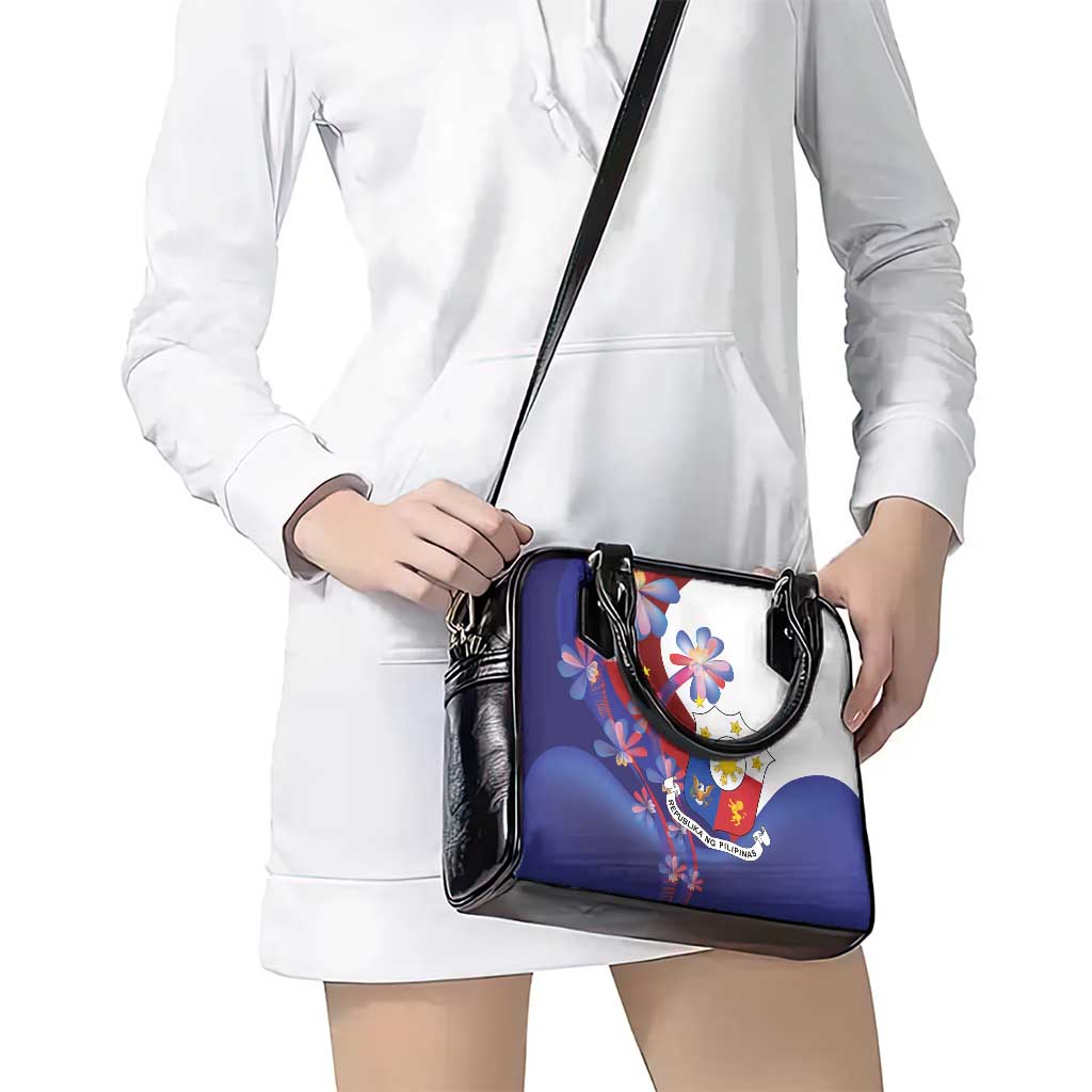 Philippines Sun Plumeria Floral Shoulder Handbag Unique Stylized