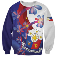 Philippines Sun Plumeria Floral Sweatshirt Unique Stylized