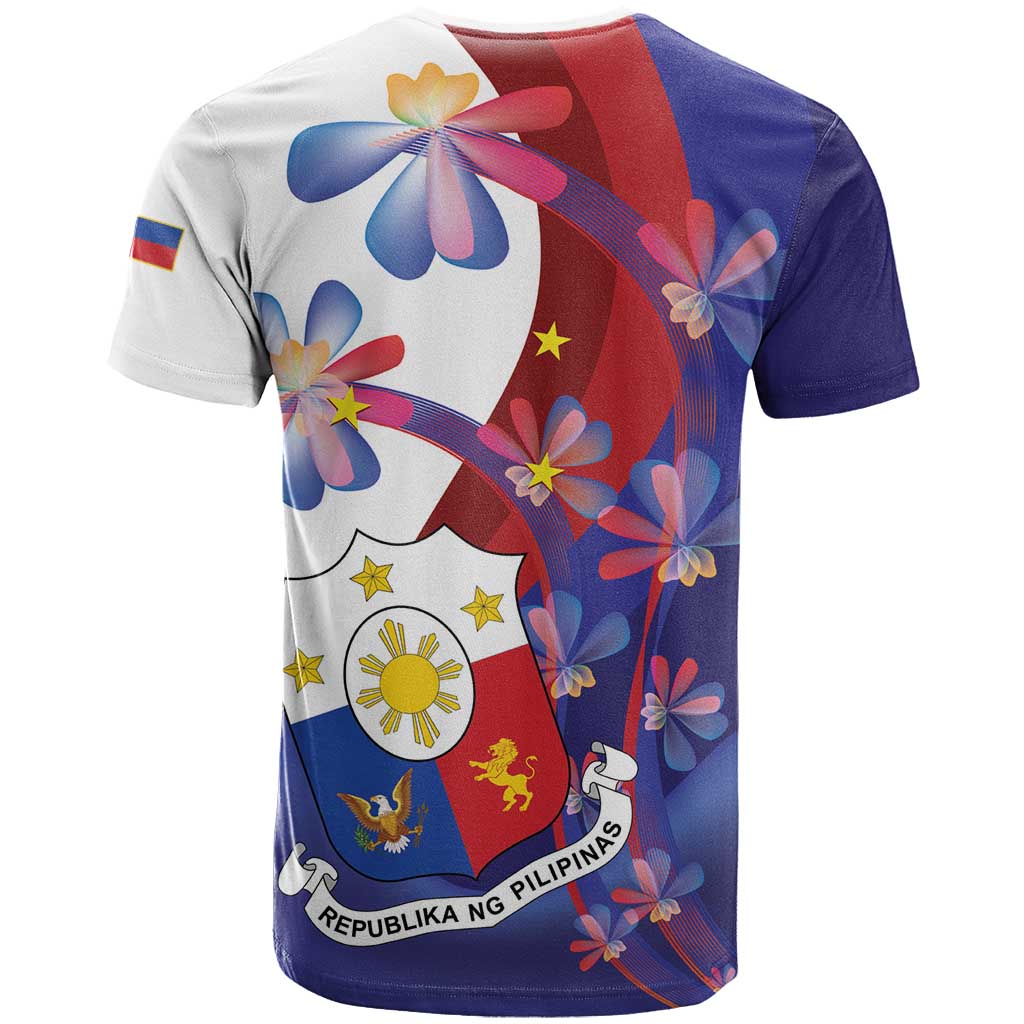 Philippines Sun Plumeria Floral T Shirt Unique Stylized
