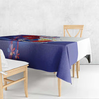 Philippines Sun Plumeria Floral Tablecloth Unique Stylized