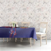Philippines Sun Plumeria Floral Tablecloth Unique Stylized