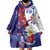 Philippines Sun Plumeria Floral Wearable Blanket Hoodie Unique Stylized