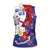 Philippines Sun Plumeria Floral Women Sleeveless Polo Shirt Unique Stylized