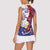Philippines Sun Plumeria Floral Women Sleeveless Polo Shirt Unique Stylized