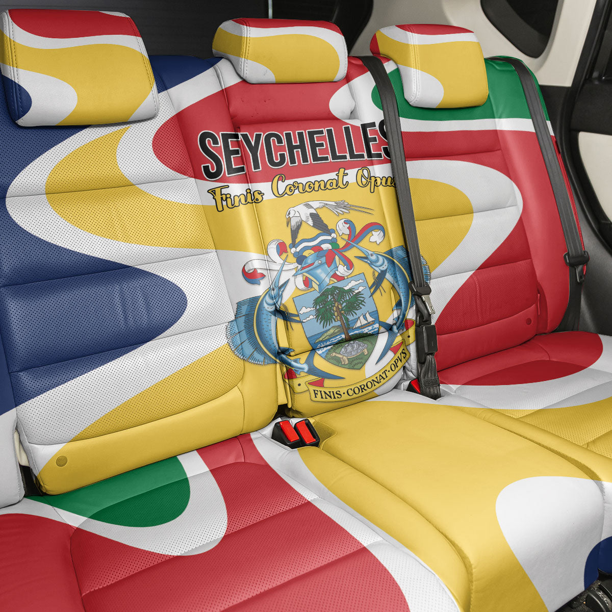 Seychelles Back Car Seat Cover Finis Coronat Opus