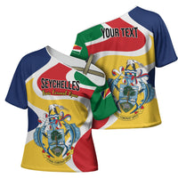 Personalized Seychelles Cross Shoulder Shirt Finis Coronat Opus
