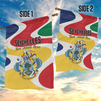 Seychelles Garden Flag Finis Coronat Opus