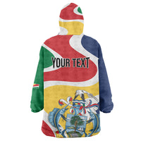 Personalized Seychelles Kid Wearable Blanket Hoodie Finis Coronat Opus