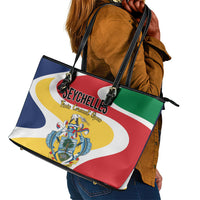 Seychelles Leather Tote Bag Finis Coronat Opus