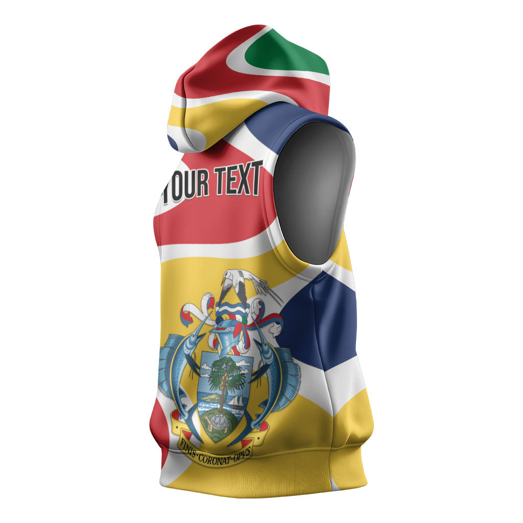 Personalized Seychelles Sleeveless Hoodie Finis Coronat Opus