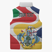 Personalized Seychelles Sleeveless Puffer Jacket Finis Coronat Opus