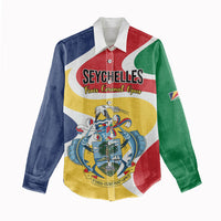 Personalized Seychelles Women Casual Shirt Finis Coronat Opus