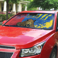DR Congo Independence Day Auto Sun Shade Congo-Kinshasa Leopard