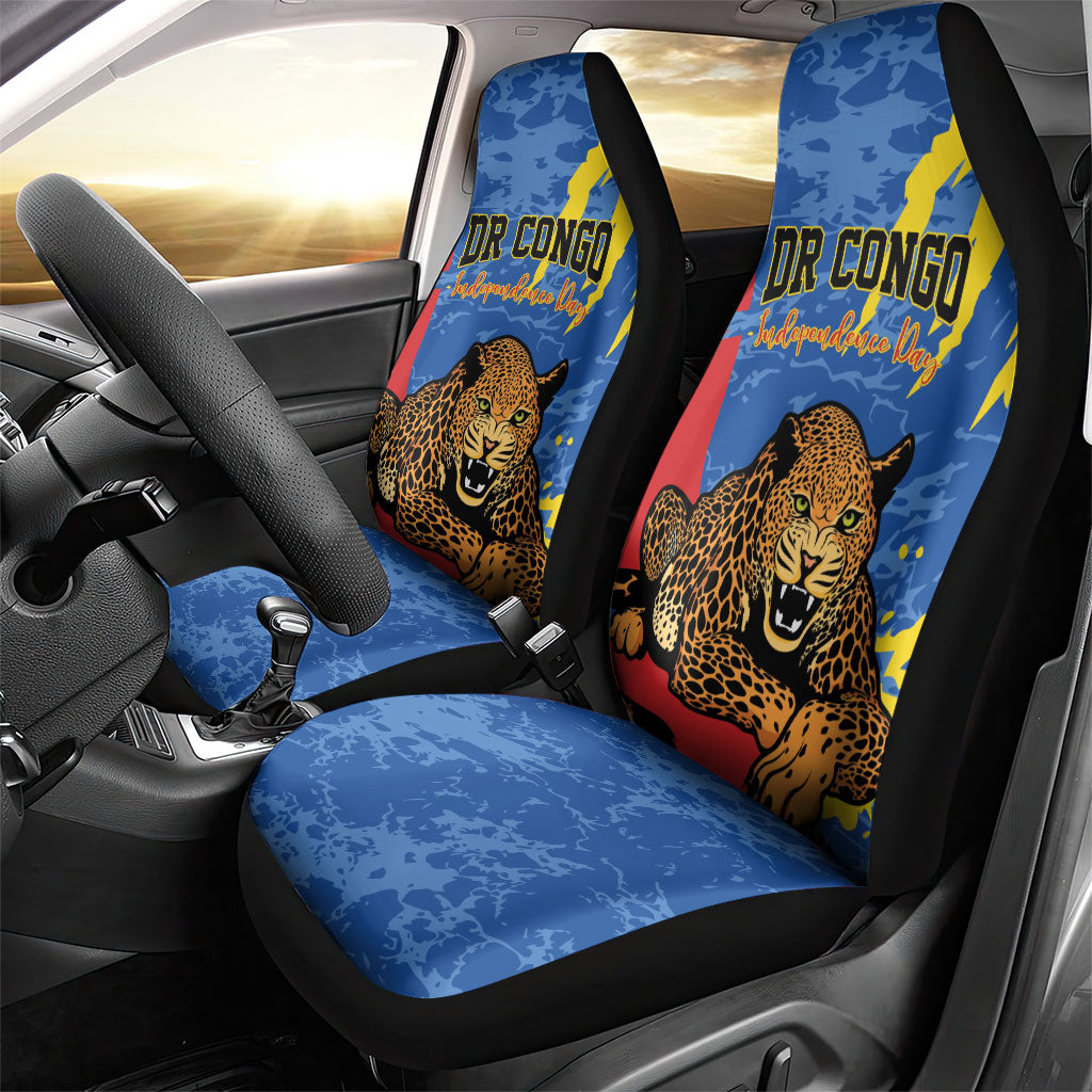 DR Congo Independence Day Car Seat Cover Congo-Kinshasa Leopard