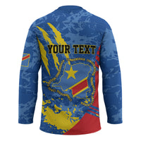 Personalized DR Congo Independence Day Hockey Jersey Congo-Kinshasa Leopard