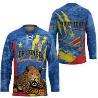 Personalized DR Congo Independence Day Hockey Jersey Congo-Kinshasa Leopard