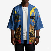 Personalized DR Congo Independence Day Kimono Congo-Kinshasa Leopard