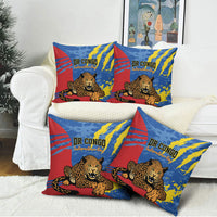 DR Congo Independence Day Pillow Cover Congo-Kinshasa Leopard