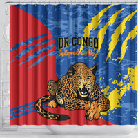 DR Congo Independence Day Shower Curtain Congo-Kinshasa Leopard